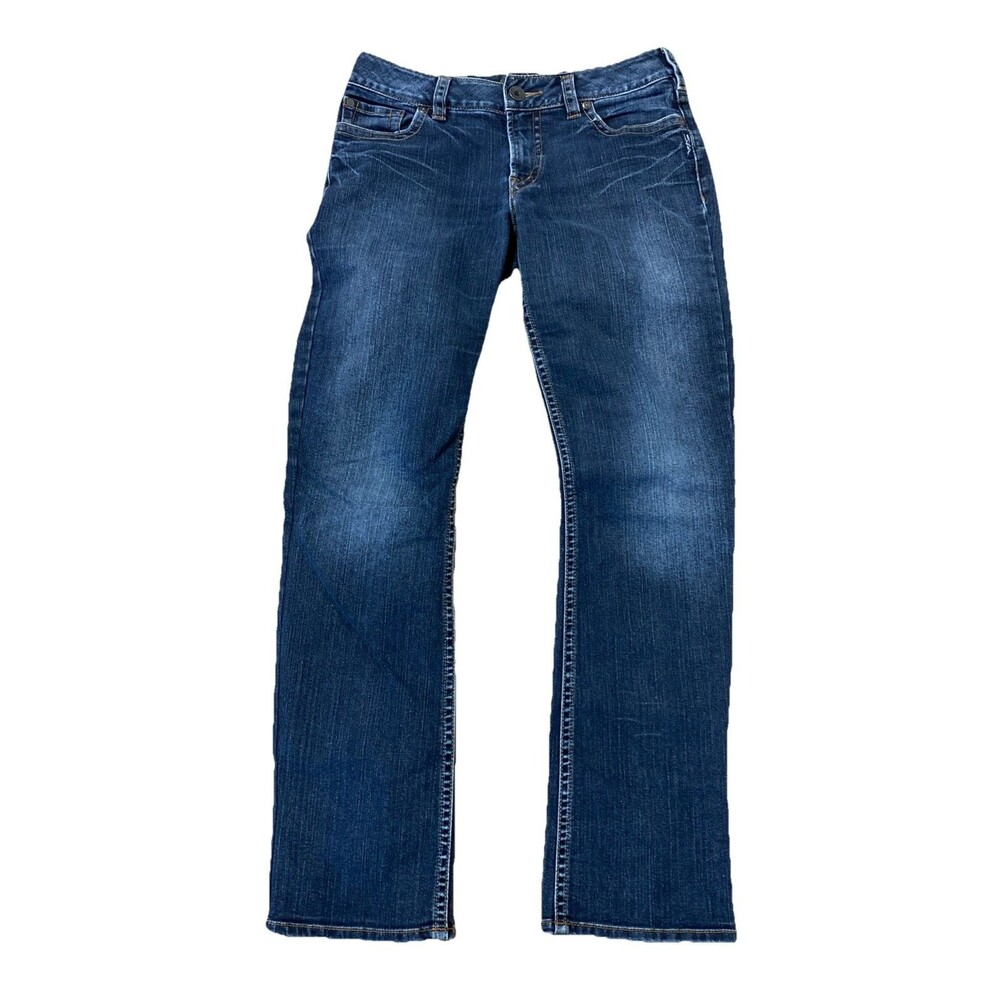 SILVER Suki Mid Straight Leg Jeans Womens  31x32 Blue Denim Western Glove Works